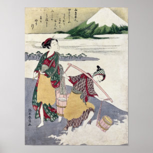 Póster Donzelas de sal em Tago-nenhuma-ura praia