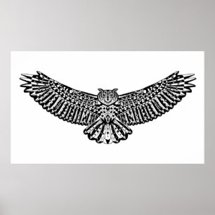 Poster Doodle 2 da coruja