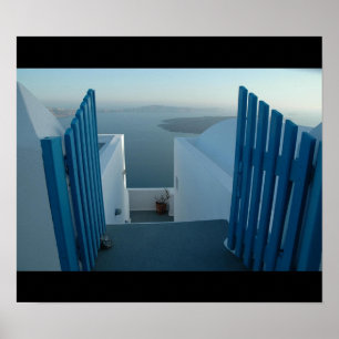 Poster Door to Santorini