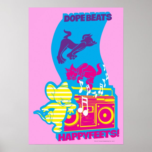 Póster Dope Beats Happy Feets (Frente)