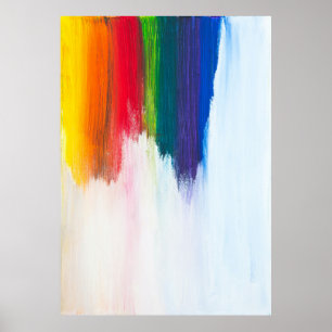 Poster Dor de abstrato amarelo, laranja, vermelha, verde 