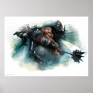 Poster Dori, Bombur E Gráfico De Oin