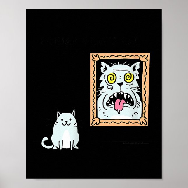 Poster Dorian Gray's Cat Teeshirt From Skunkbear  (Frente)