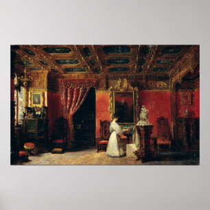 Poster d'Orleans da princesa Marie em seu estúdio gótic