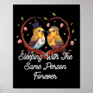 Poster Dormindo Com a Mesma Pessoa Casamento União Casal