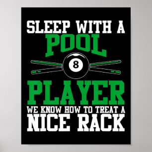 Poster Dormir Com Um Jogador De Piscina Belos Bilhetes En