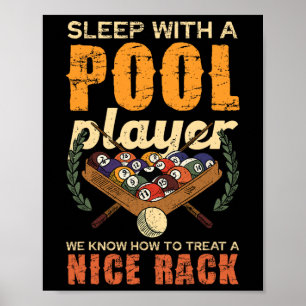 Poster Dormir Com Um Jogador De Piscina Muito Divertido