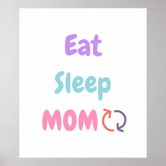 Poster Dormir Mãe Repetir o amor das mães (Frente)