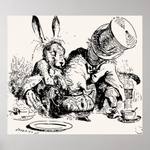 Póster Dormouse No Teapot Mad Tea Party