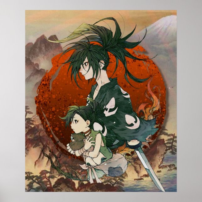Poster Dororo e Hyakkimaru (Frente)