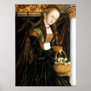 Poster Dorothea - Cranach, o Velho - c1530