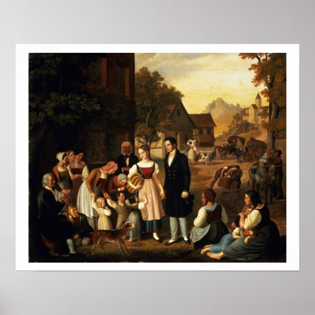 Poster Dorothea's Farewell, de Goethe's Hermann and Do (Frente)