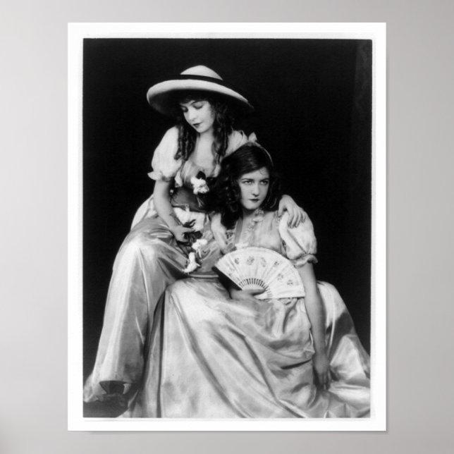 Póster Dorothy e Lillian Gish (Frente)
