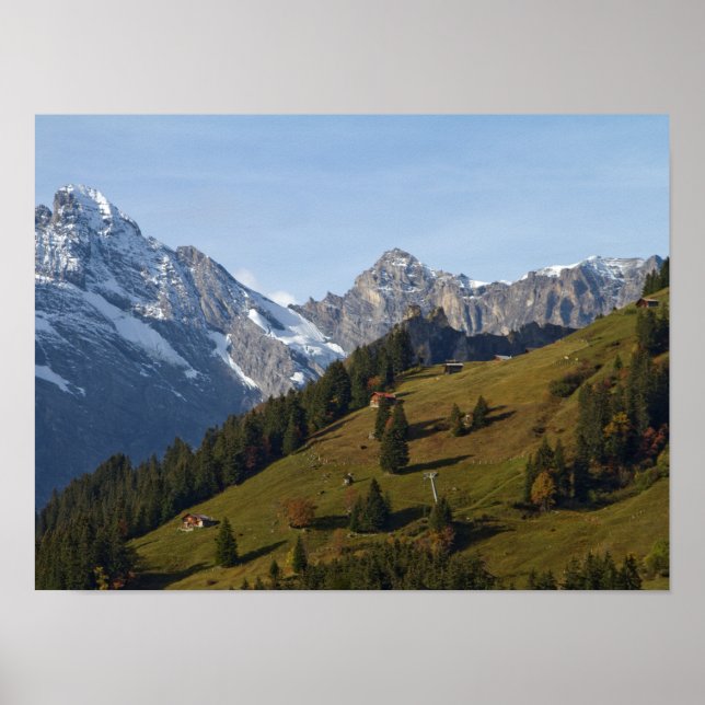 Poster dos Alpes suíços (Frente)
