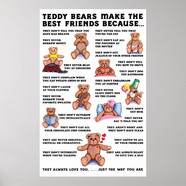 Poster dos Amigos do Urso de Teddy (Frente)