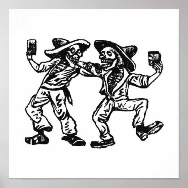 Poster Dos Amigos Posada Calavera (Frente)