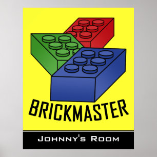 Poster dos blocos de apartamentos das crianças