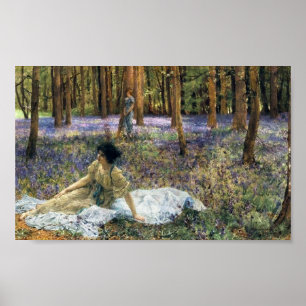 Poster dos Bluebells de Lawrence Alma Tadema