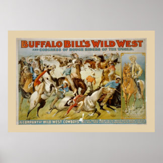 Poster dos Cavaleiros Rough de Buffalo Bill