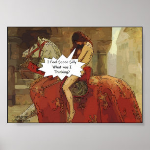 Poster dos desenhos animados de Lady Godiva