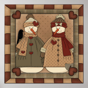 Poster dos desenhos animados do feriado do boneco