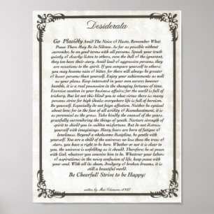 Poster dos DESIDERATA