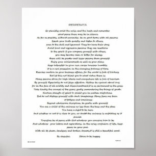 POSTER DOS DESIDERATA MAX EHRMANN