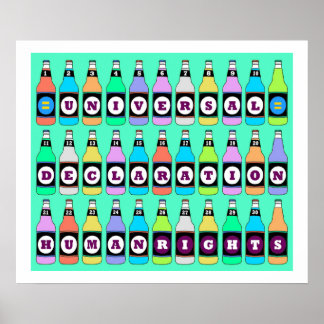 POSTER DOS DIREITOS HUMANOS - 30 AROMAS DA UDHR