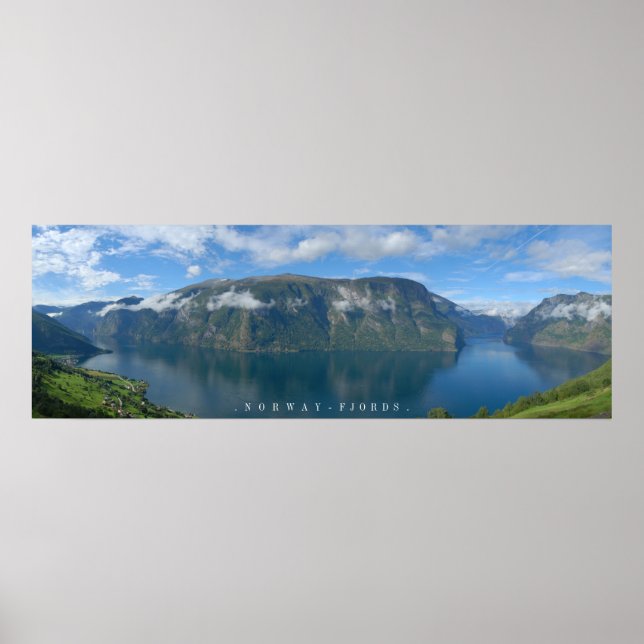 Poster dos Fjords da Noruega (Frente)