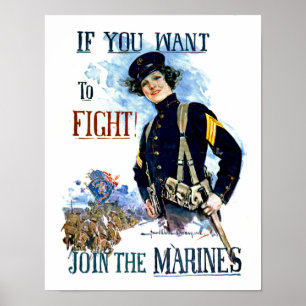 Poster dos fuzileiros navais