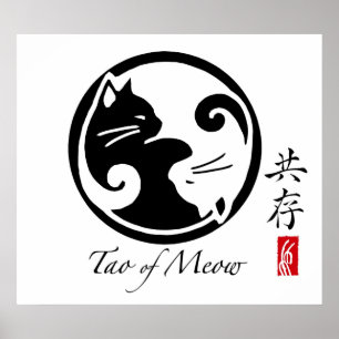 Poster dos gatos de Yin Yang