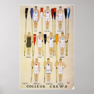Poster dos grupos & das cores da faculdade