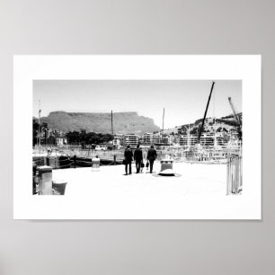 Poster dos homens BNW da montanha 3 da mesa de