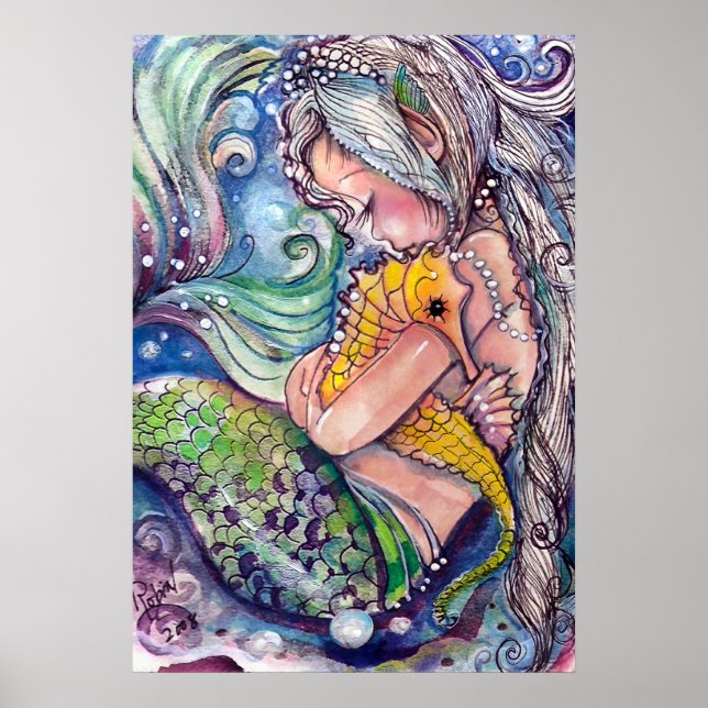 Poster dos Hugs de Cavalo do Mar (Frente)