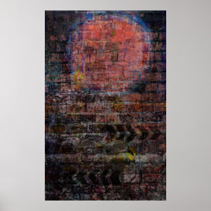 Póster Dos "impressão da lua grafites"