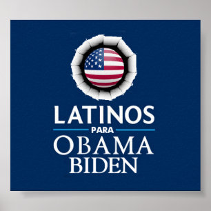 Poster dos LATINOS de Obama Biden