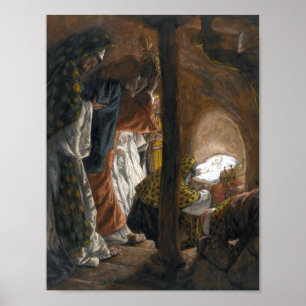 Poster dos Magi de Tissot "a adoração"