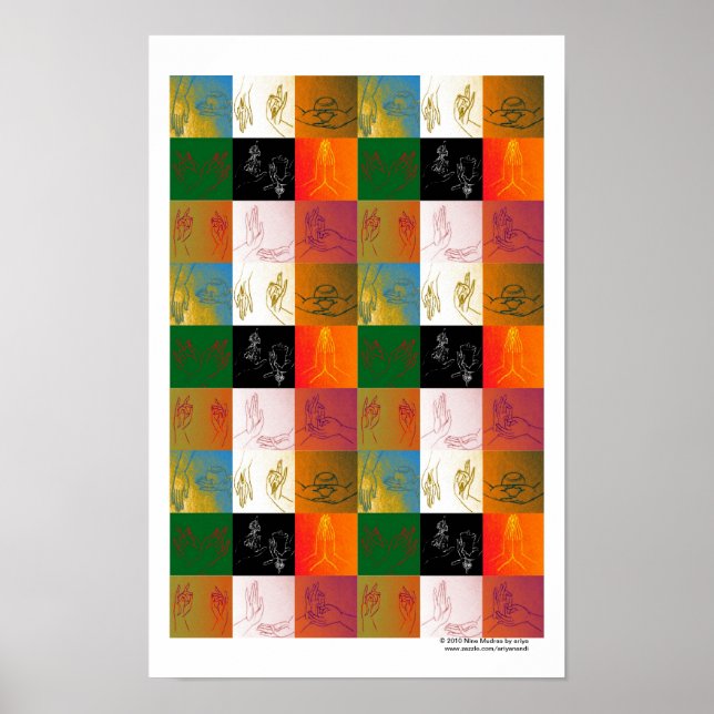 Poster dos Nove Mudras B (Frente)