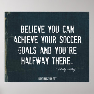 Poster dos objetivos do futebol na sarja de Nimes