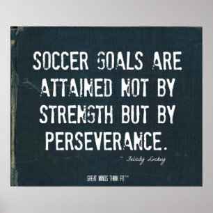 Poster dos objetivos do futebol na sarja de Nimes