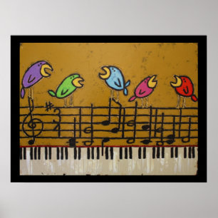 poster dos pássaros do singalong
