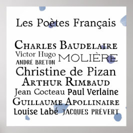 Poster dos Poetas Franceses