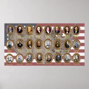 Poster dos presidentes EUA