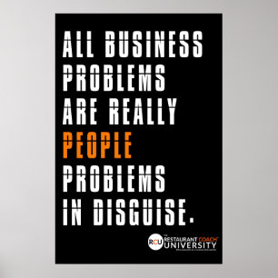 Poster dos problemas de negócio do RCU