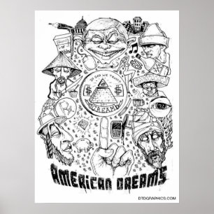 Poster dos Sonhos Americanos