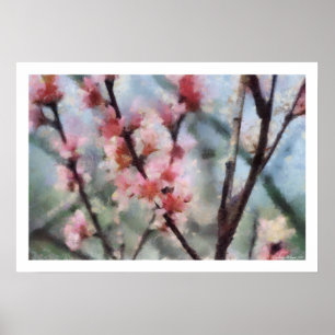 Poster dos trabalhos de arte da flor da árvore de