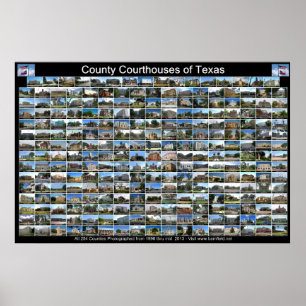 Poster dos tribunais de Texas County (horizontais