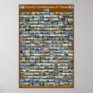 Poster dos tribunais de Texas County (vertical