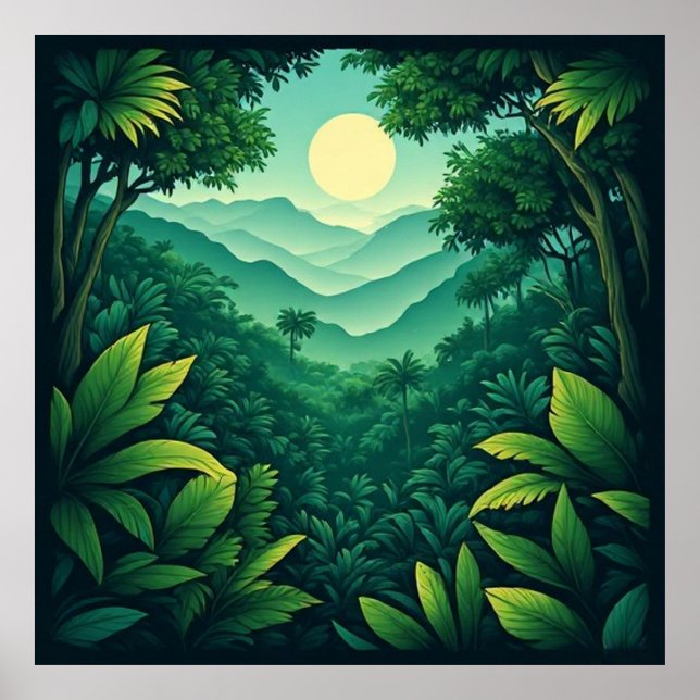 Poster Dossel da Floresta Tropical 🌿 (Frente)