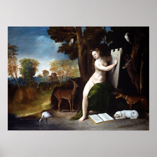 Poster Dosso Dossi Circe e seus Amantes em uma Paisagem (Frente)